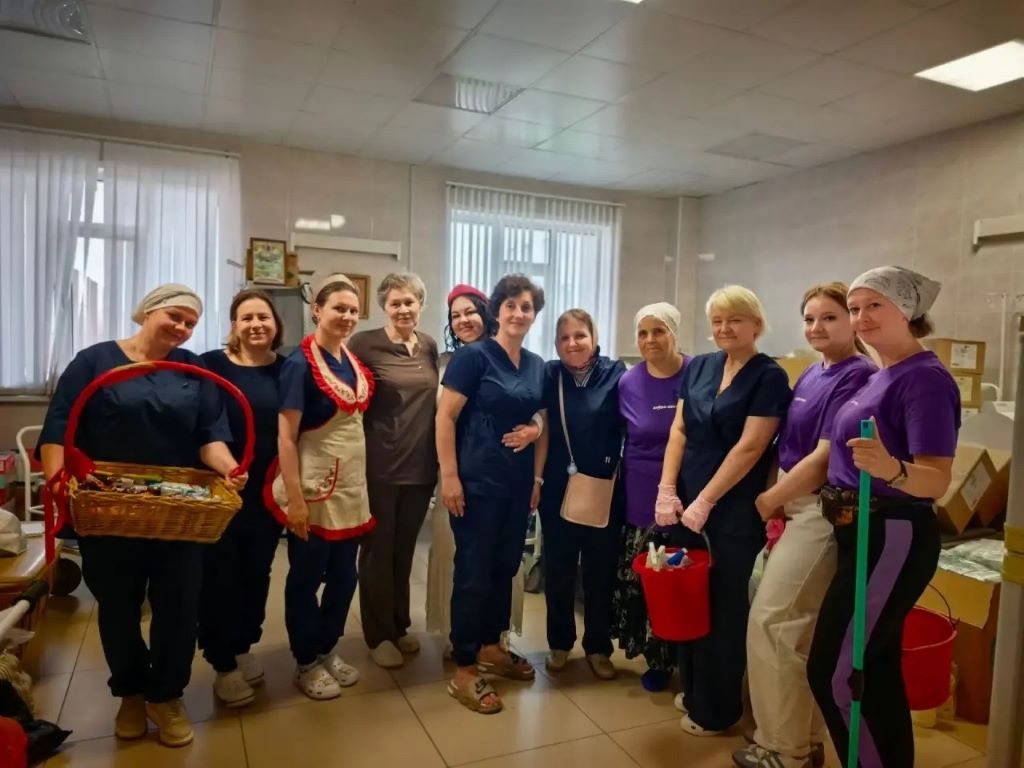 Михайловские православные сёстры поддерживают бойцов в Рязанском госпитале